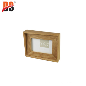 DS Cheap Price Desk Stand Photo Frame Natural Wood Picture Frame Wooden Stand